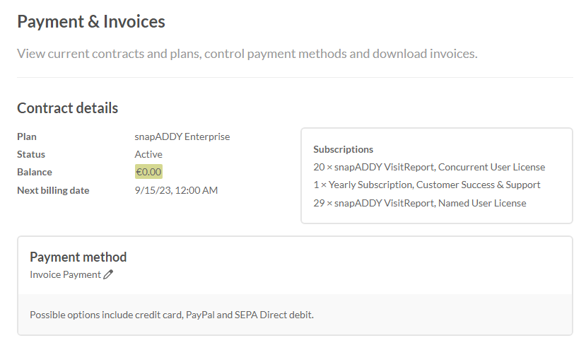 How can I update my payment information?
