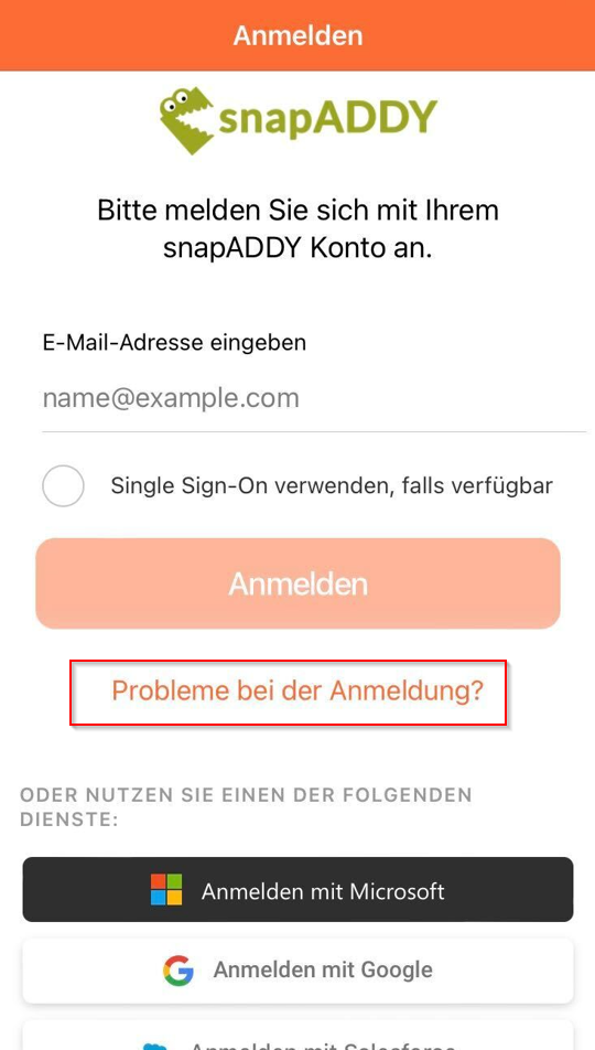EMAIL LOGIN FUNKTIONIERT NICHT visual data 2